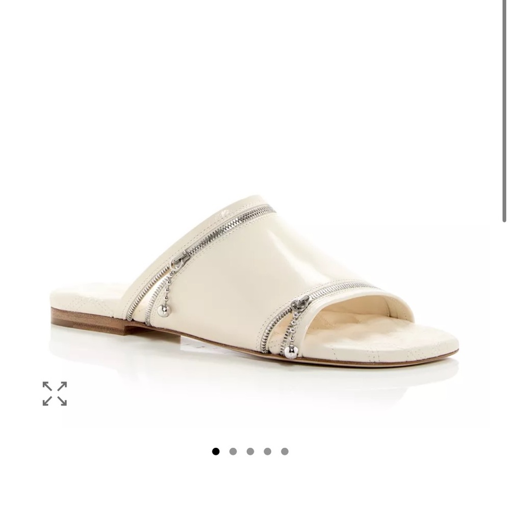 Burberry Cream sandals with Silver Accents